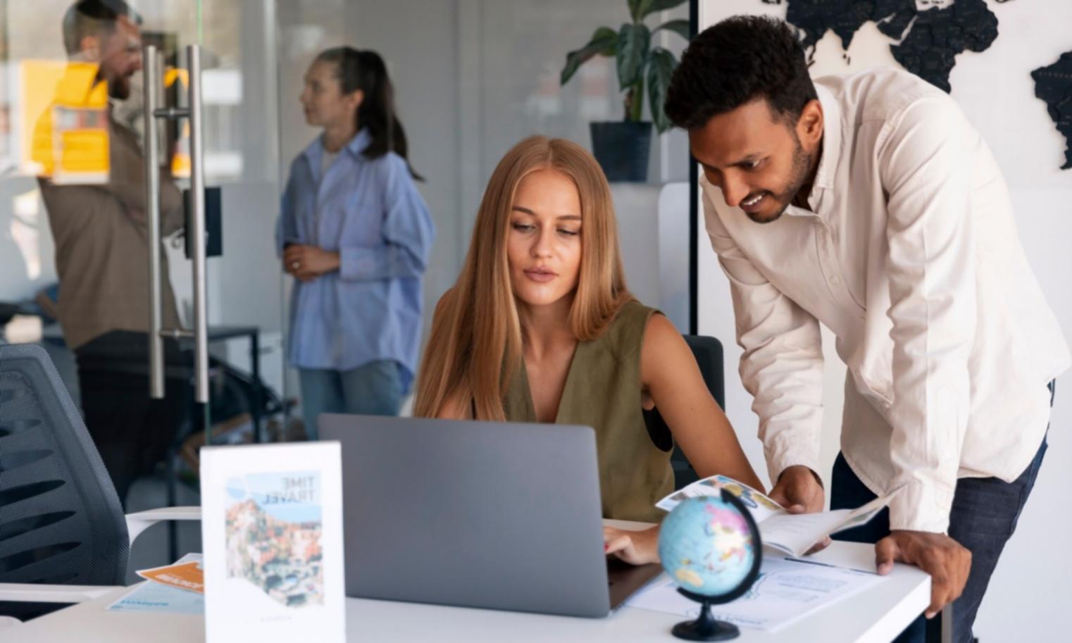 Team collaboration session reviewing financial statement analysis methods